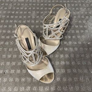 Tan Sparkle/Rhinestone Heels